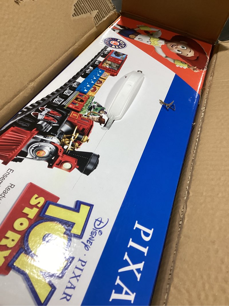 Condition photo showing New/Like New for Lionel Battery-Operated Pennsylvania Flyer Freight Toy Train Set with Bluetooth, Locomotive, Train Cars, & Track with Authentic Train Sounds, Lights, & Water Vapor Smoke Effects for Kids 4+