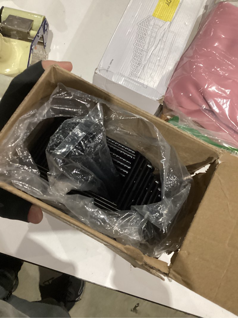 Condition photo showing New/Like New for 12.3" W Narrow Over the Door Pantry Organizer, 8-Tier Over the Door Organizer with Adjustable Basket, Pantry Door Organization for Pantry Kitchen Storage Room Spice Rack, Black Black 12.3"W 8-Tier