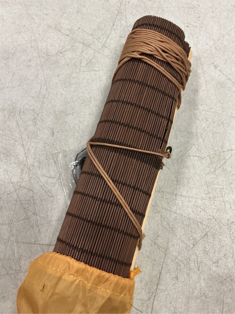Condition photo showing New/Like New for xiuxiu bamboo roller shades roman shades for window roll up blinds for home light filtering indoor outdoor patio g24 w x 83" h colour g 24"w x 83"h