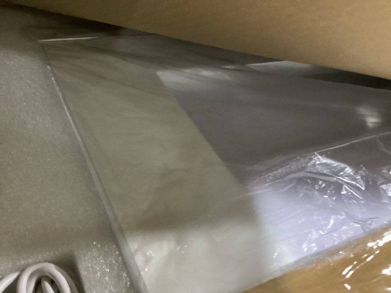 Condition photo showing As Is for FENNIO 22" x 20" Vanity Mirror with Lights?LED Makeup Mirror?Hollywood Mirror with 3 Color Modes & Adjustable Brightness?Vanity Mirror Square White White 23"L x 18"W