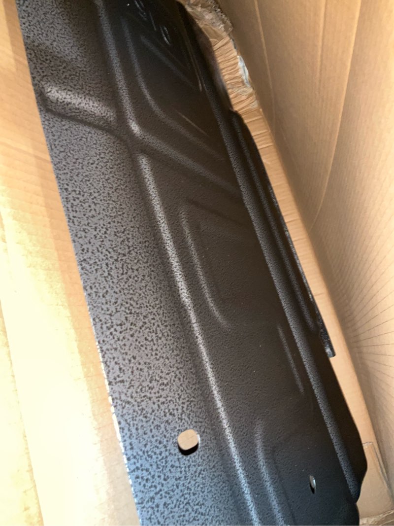 Condition photo showing As Is for  splash panel shield under diaper upgraded manganese steel version compatibl with ford f150 2015-2024 with gasoline bigial riptatia raplazmotenol fit 3.ol newitem