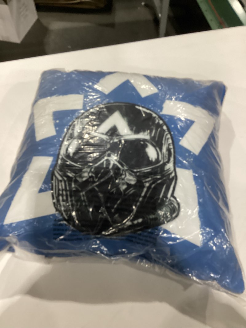 Condition photo showing New/Like New for NORTHWEST Captain America Pillow, 18" x 18", Star Avenger Star Avenger 18 x 18-Inch