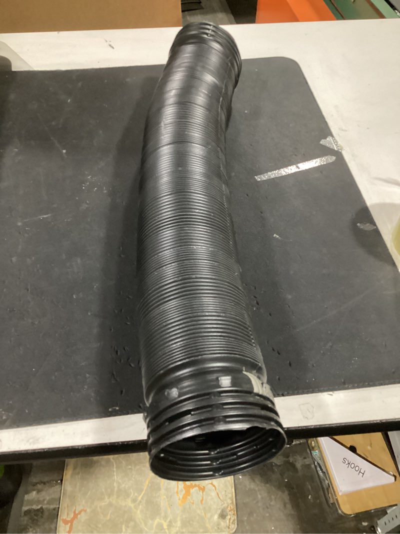 Condition photo showing As Is for (incomplete) flex-drain 4 in. d x 8 ft. l polypropylene solid drain pipe