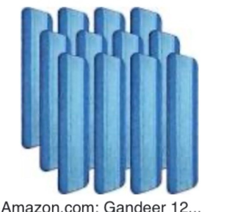 gandeer 60 pieces microfiber cleaning pads compatible with bona mop reusable 18 inch replacement cle