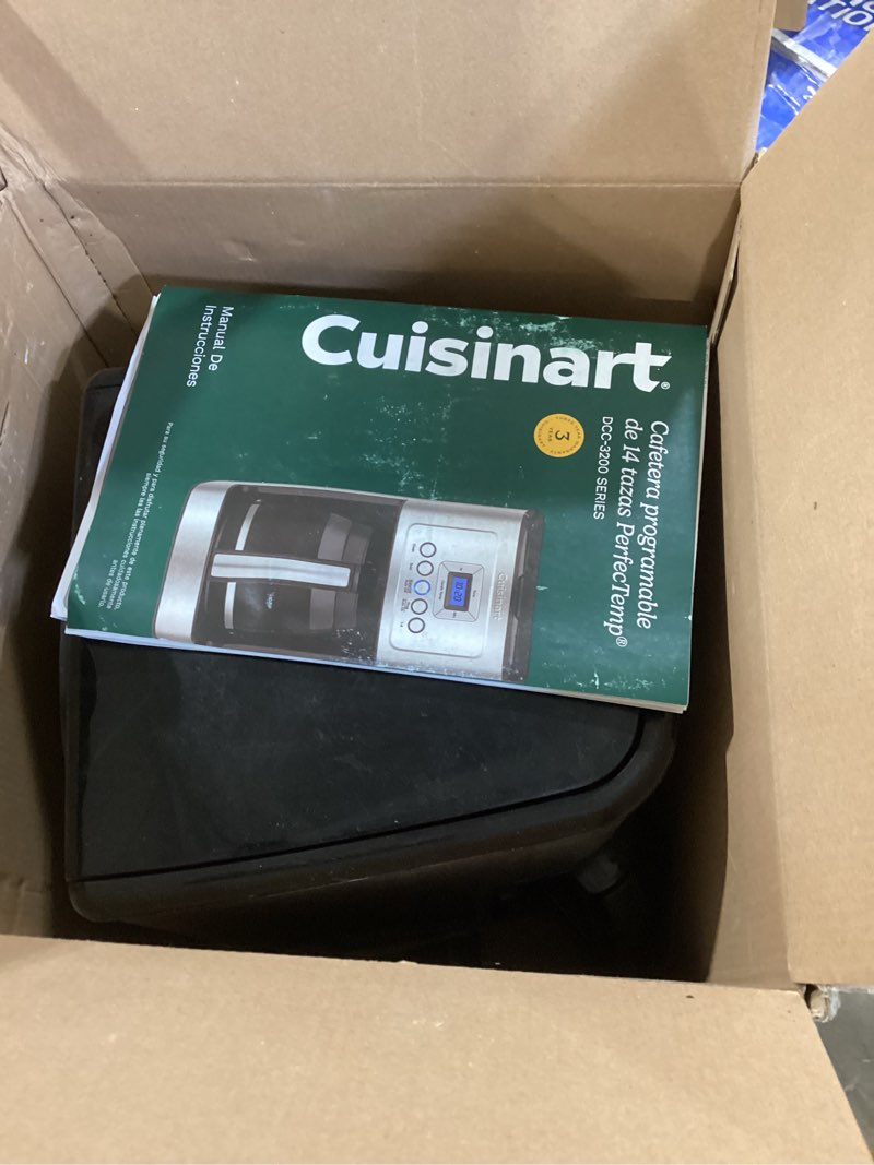 Condition photo showing Good Condition for cuisinart 14-cup coffee maker, programmable perfectemp glass carafe coffee machine with 1-4 cup setting, brew strength control and pause, stainless steel, dcc-3200nas 14-cup glass stainless steel