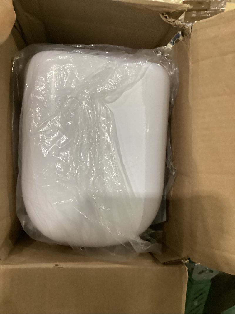 Condition photo showing As Is for diaper genie essence pail, white with 18 easy roll refill bags