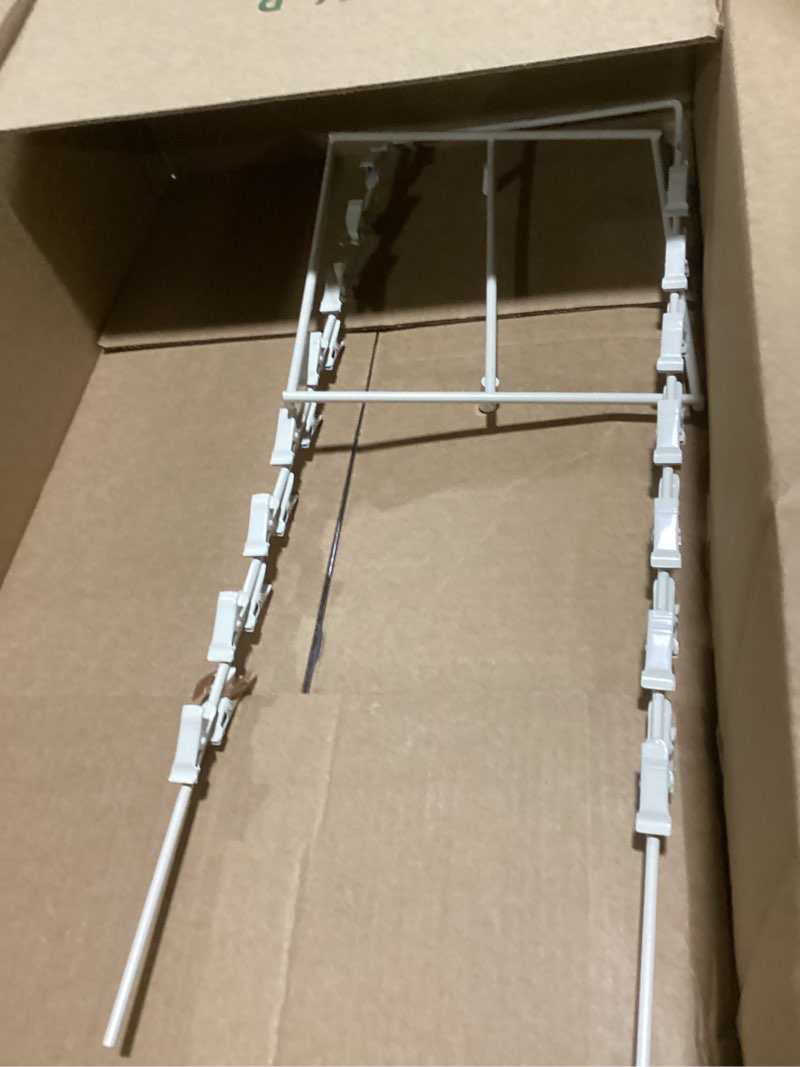 Condition photo showing Good Condition for clip strip snack rack countertop display stand, metal, 2 rows, 30 clips, off-white, holds potato chips bags, candy at retail, deli, cafe, convenience stores, product merchandising corp.,1 count