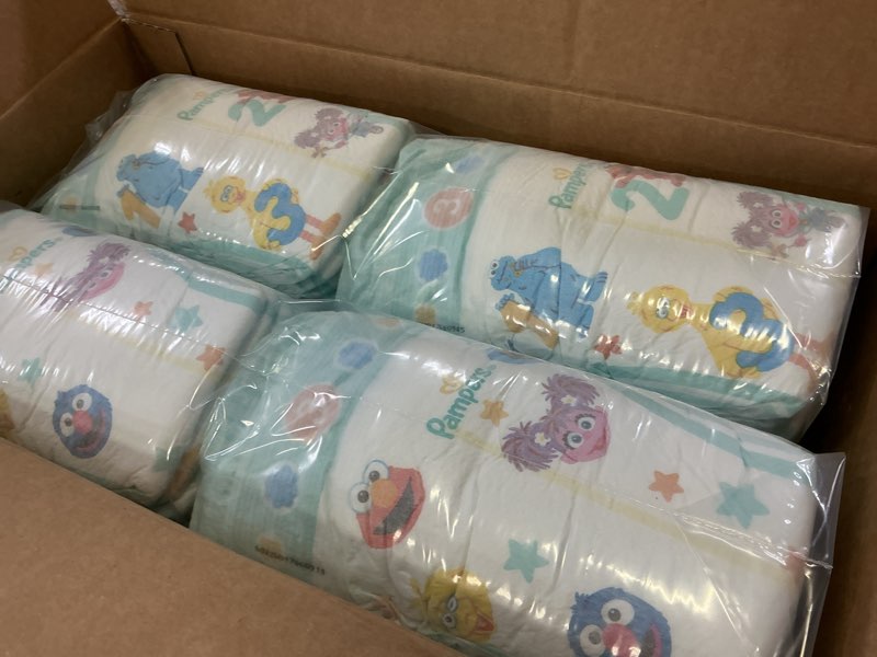 Condition photo showing New/Like New for pampers diapers - baby dry - size 3, 104 count, absorbent disposable infant diaper (packaging may vary) size 3 104
