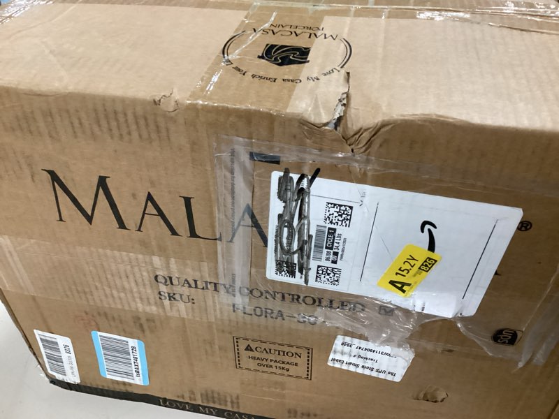 Condition photo showing New/Like New for malacasa ivory white dinnerware sets, 30-piece porcelain plates and bowls sets, modern dish set for 6, square plates dinnerware set kitchen dishware sets, microwave and dishwasher safe, series flora 30 piece(service for 6) ivory white