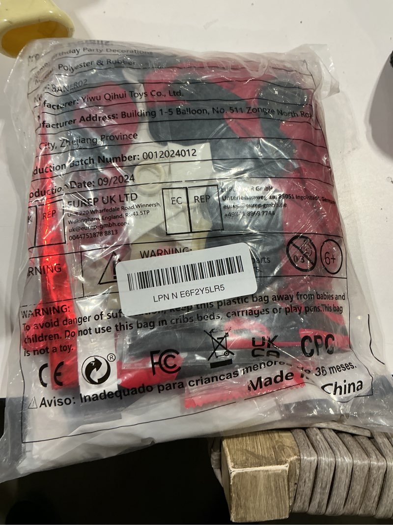 Condition photo showing Good Condition for 16th birthday decorations for boys & girls, 84 pcs red black 16th party decorations, birthday party supplie with banner, fringe backdrop, foil star balloons, hanging swirls, tablecloth garland arch 16th red black