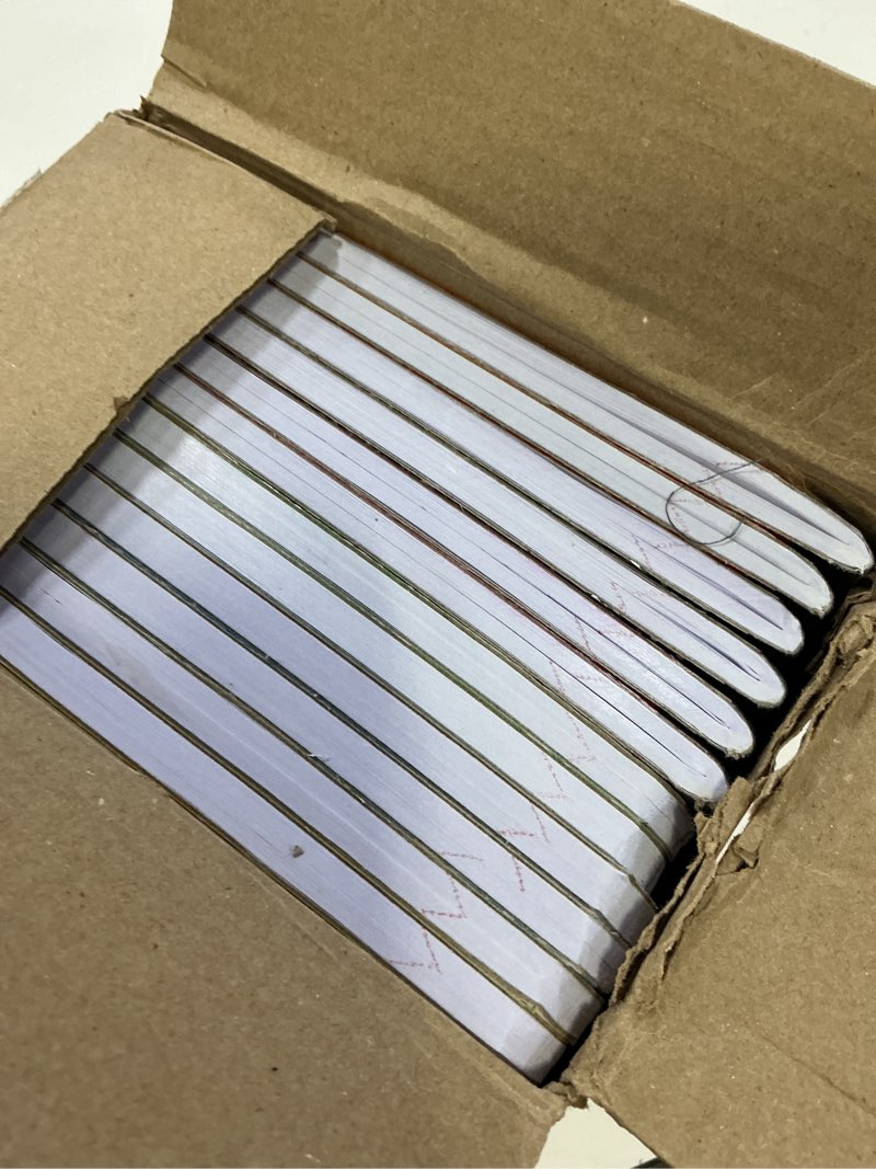 Condition photo showing New/Like New for rosmonde 12 pack bulk composition notebooks college ruled, 200 pages (100 sheets), 9-3/4 x 7-1/2, hard cover college ruled notebooks, assorted colors composition notebook for school, colors may repeat 12 pack color marble