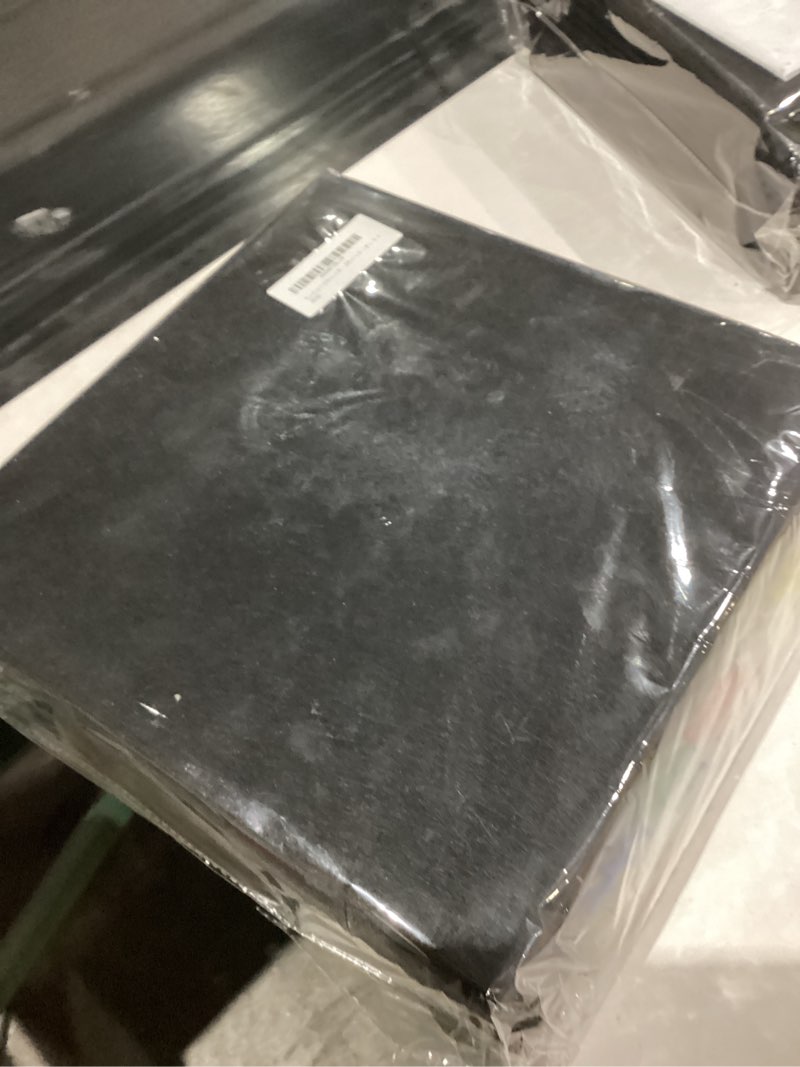 Condition photo showing New/Like New for Large Cork Board for Wall 12 Pack, Bulletin Board 48" X 36", Felt Board Wall Tiles with 72 Damage-Free Removable Pads & Push Pins, Alternative Pin Board Cork Board for Office Home, Black Black 12PCS Square