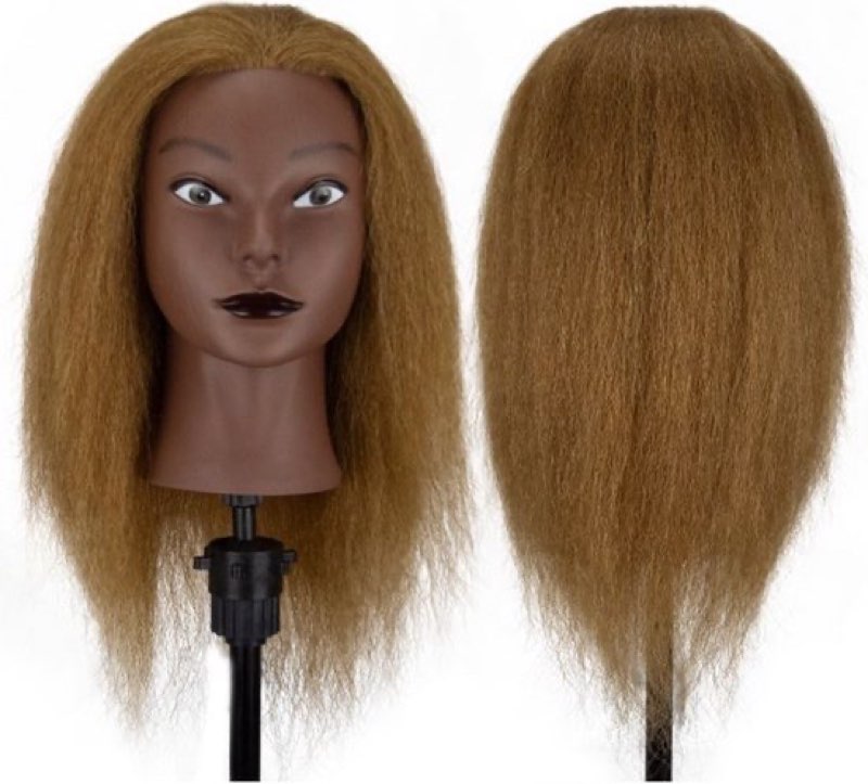 Oefenhoofd I Afro I Kappershoofd met statief