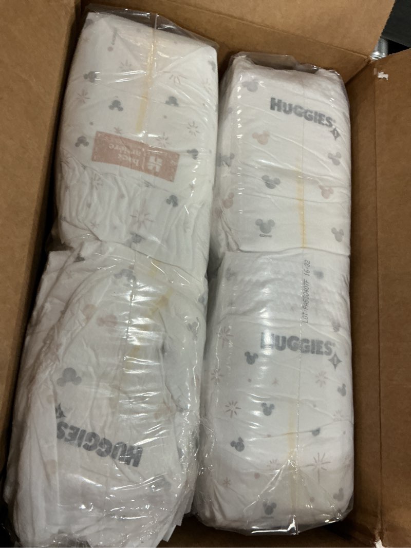 Condition photo showing New/Like New for Huggies Skin Essentials Luxury Diapers - Size 1 - 84ct