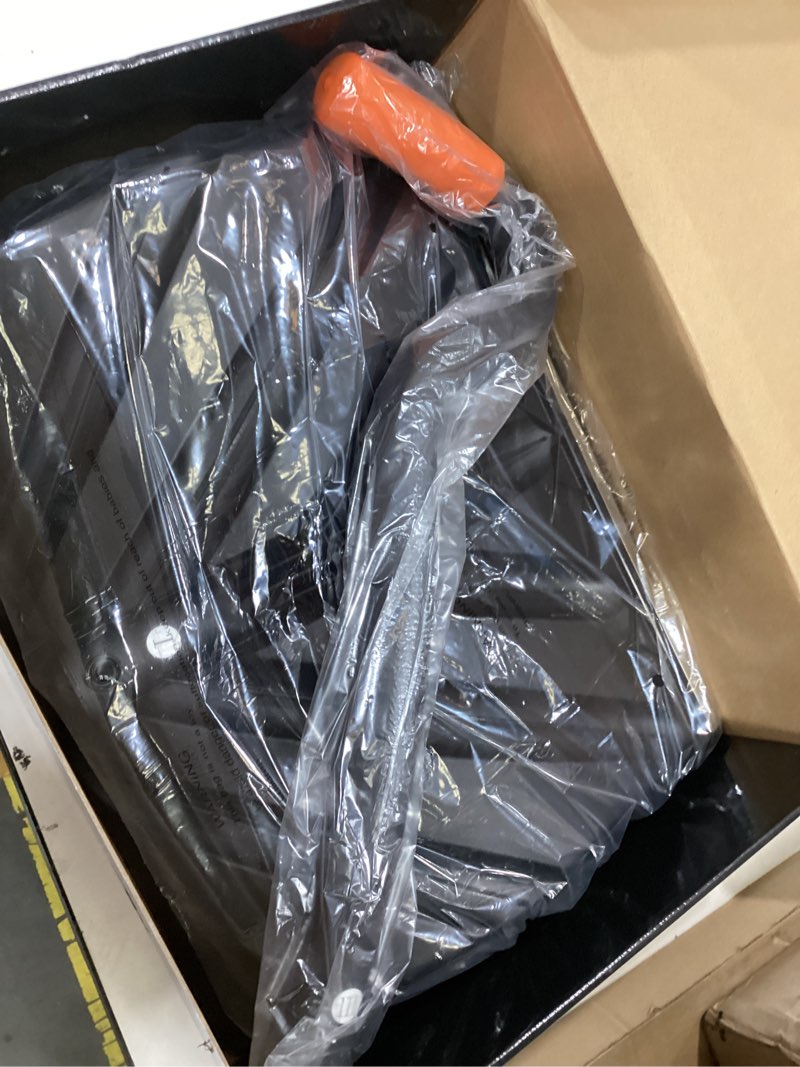 Condition photo showing As Is for Snow Shovel Heavy Duty for Driveway with Ergonomic Handle to Use Without Backpain for Home Garage Car - Snow Shovel with 18 Inch Blade Large Capacity and 58 Inch Long Ergonomic Handle (Black)