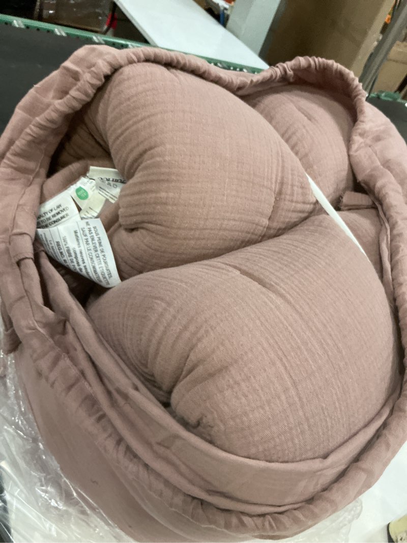 Condition photo showing Good Condition for quince airy gauze dream quilt organic cotton  king  fig