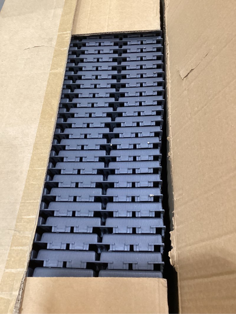 Condition photo showing Good Condition for 36 sq. ft plastic interlocking deck tiles, 36 pack,12"x12" waterproof outdoor flooring all weather use, patio floor decking tiles for porch poolside balcony backyard, dark grey 36 grey