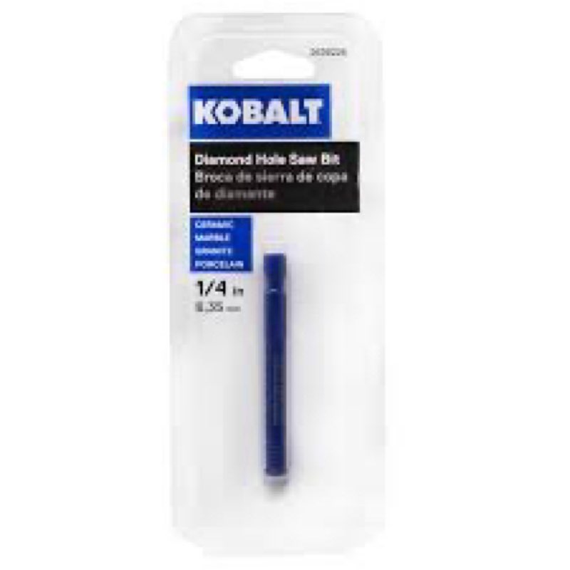 Kobalt 1/4-in Wet/Dry Diamond Core Drill Bit for Stone