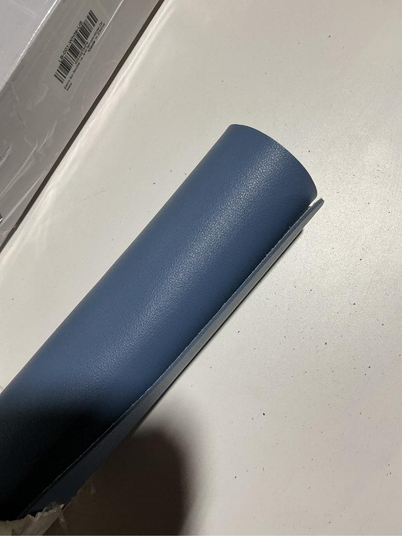 Condition photo showing As Is for YSAGi Leather Desk Protector, Office Mat, Large Mouse Mat, Non-Slip PU Leather Blotter, Laptop Desk Pad, Waterproof Writing Pad for Office and Home (Blue, 35.4" x 17") Blue 35.4" x 17"