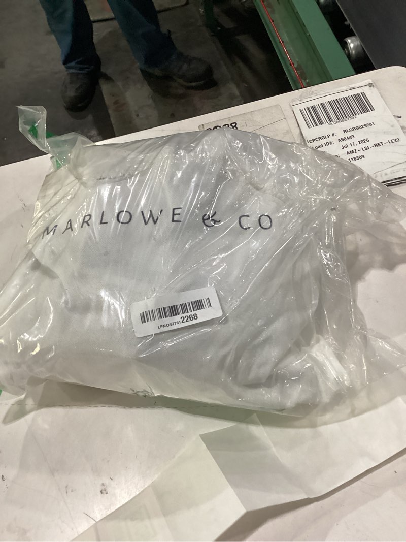 Condition photo showing New/Like New for marlowe & co sensory swing for kids indoor outdoor, therapy pod cocoon swing for autism adhd spd, double layer cotton hammock swing, holds 200 lbs, 360° swivel hardware included, oat