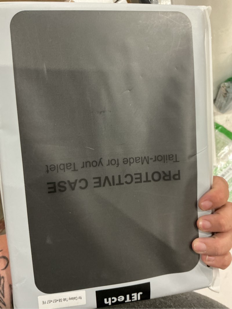 Condition photo showing New/Like New for jetech case for samsung galaxy tab s8 plus 2022 / s7 fe 2021 / s7 plus 2020 12.4-inch with s pen holder, slim folio stand protective tablet cover, multi-angle viewing (black)