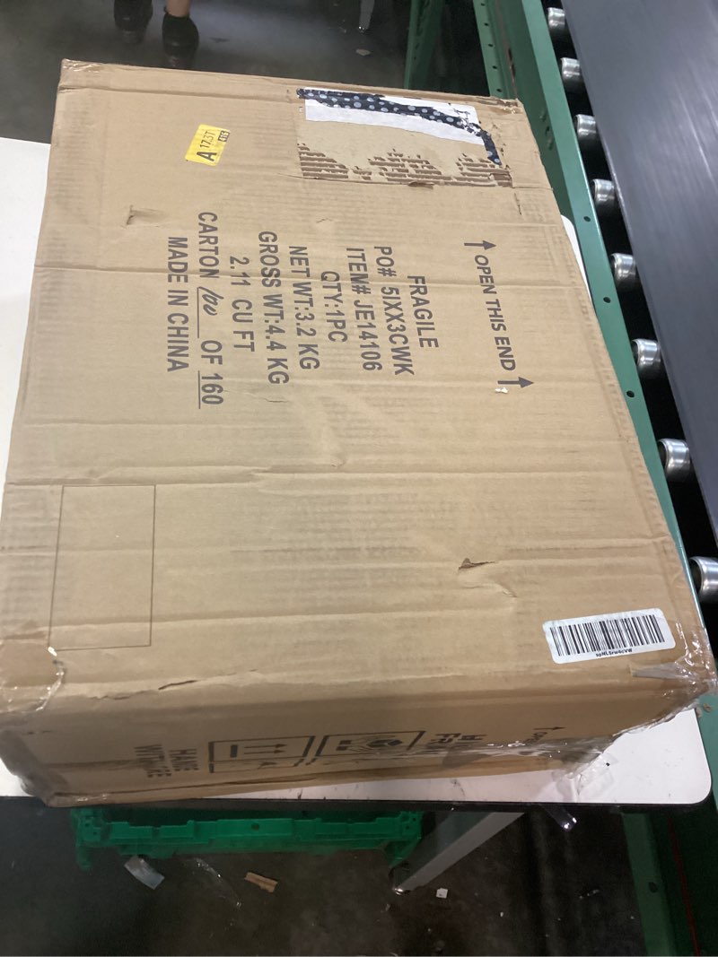 Condition photo showing New/Like New for design toscano francis of assisi blessing religious garden decor statue with bird bath feeder, 19 inches tall, cast stone resin, gray stone finish greystone 19 inches tall st. francis bird feeder