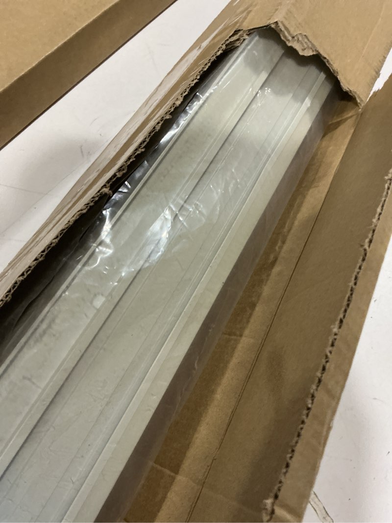Condition photo showing Good Condition for joydeco 100% blackout roller shades (pro), free-stop cordless blinds for windows, uv protection, natural woven blinds for home and office, light-proof aluminum cover (36" w x 75" h, beige) beige 36"w x 75"h