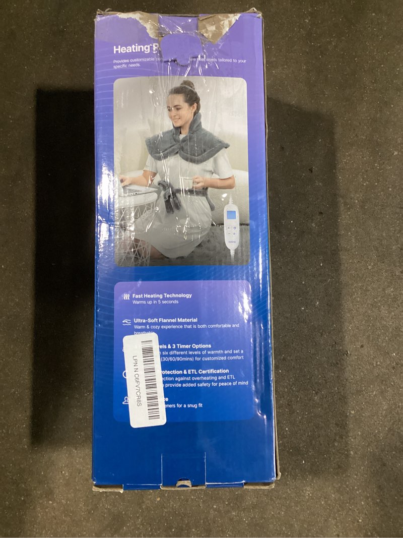 Condition photo showing Good Condition for renpho fathers day dad gifts, electric heating pad - 6 heat levels for neck shoulder and back, birthday gifts for women men, weighted pad for snug fit, etl certified, fsa eligible, 24"x33" gray 24"x33" a-gray