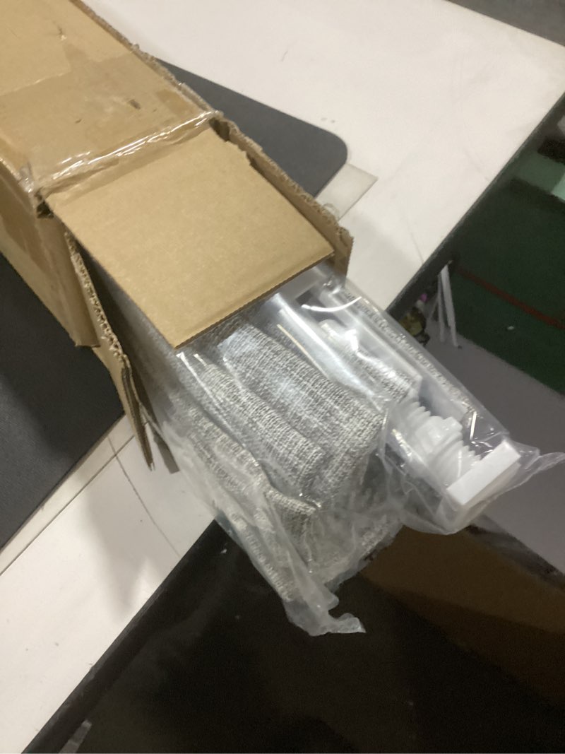 Condition photo showing Good Condition for no Drill Cordless Roman Shades for Windows, 37" W × 64" H - Light Filtering - Linen - Grey Light Filtering - Linen - Grey 37" W × 64" H