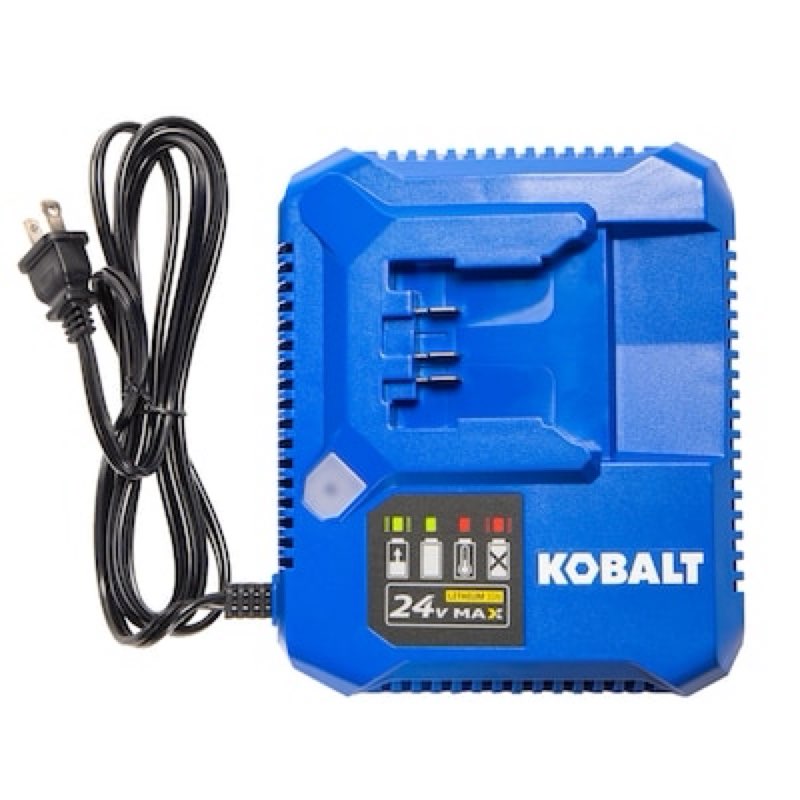 kobalt 24 -volt battery charger ( lithium-ion )with battery