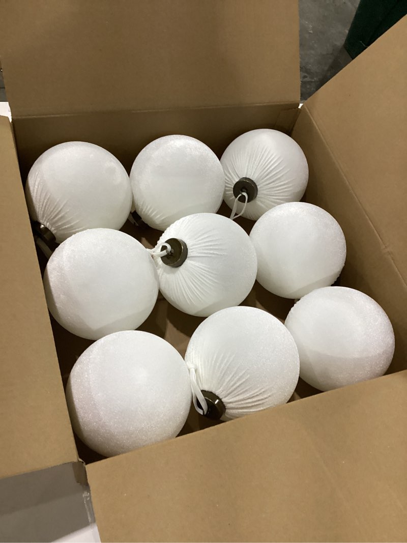 Condition photo showing New/Like New for 9 PCS Velvet Christmas Balls Ornaments 4inch& 6inch Christmas Large Ball Set for Xmas Tree Decor, Holiday Home Party (Browm, 6inch) Browm 6inch