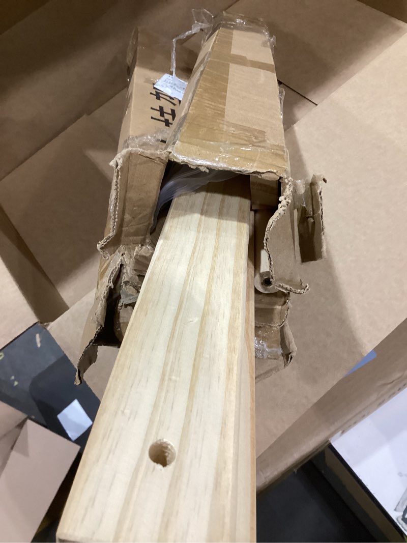 Condition photo showing As Is for Barydat 2 Pcs Small Wooden Rack Dress up Storage 22.1 W x 9.5 D x 24.4 H Mini Clothes Rack for Doll Clothes Storage Organizer Gift for Parents