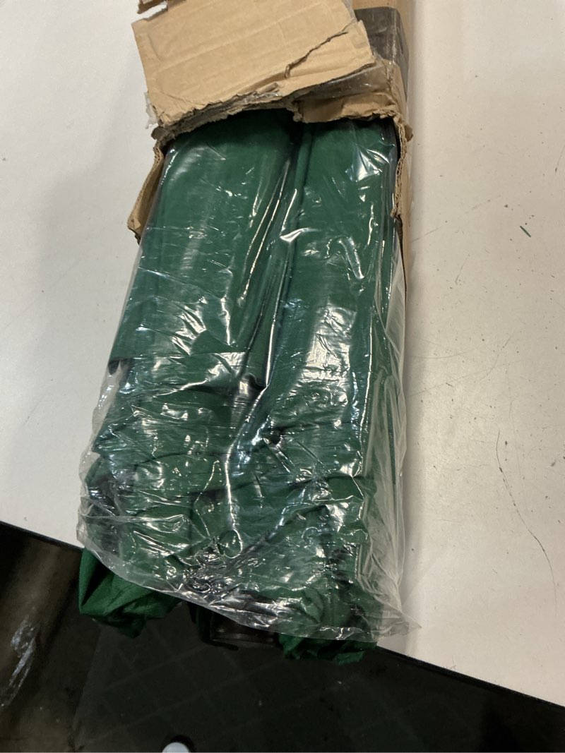Condition photo showing Good Condition for muchenghy 9ft patio umbrella market outdoor table umbrella with push button tilt and crank 8 ribs for outside, lawn, deck, garden, fishing, backyard & pool (dark green)