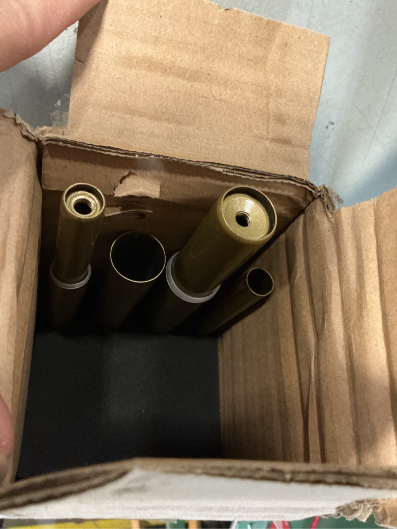 Condition photo showing As Is for Gold Double Curtain Rod 72 to 144 Inch,Double Decorative Crystal Drapery Rods with Solid Aluminum Br