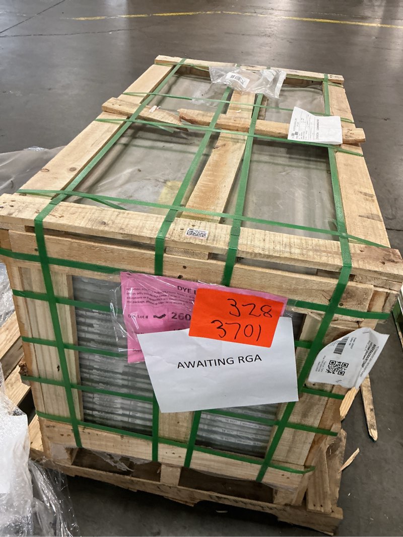 Condition photo showing Good Condition for franrivers gray onyx stone look polished porcelain tile 24 in. x 48 in., floor and wall (16 sq. ft./case)