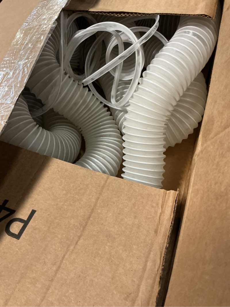 Condition photo showing Good Condition for hon&guan 2 1/2" x 20' dust collection hose, 2.5 inch dust collector hose for woodworking dust collecting system, flexible clear pvc dust hoses with carbon steel wire