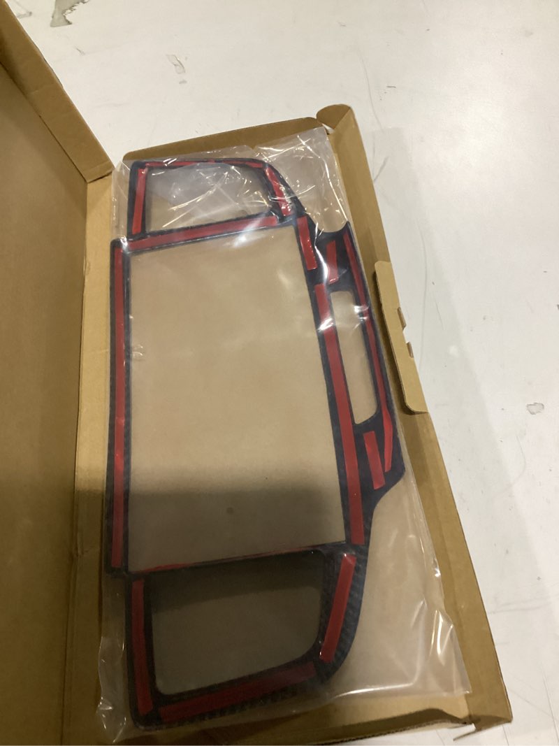 Condition photo showing New/Like New for Dashboard Navigation Panel Frame for Honda Pilot 2019-2022/ Ridgeline 2021-2023/ Passport 2019-2023, ABS Material Center Console GPS Screen Panel Frame Trim Accessories (Carbon Fiber Pattern)