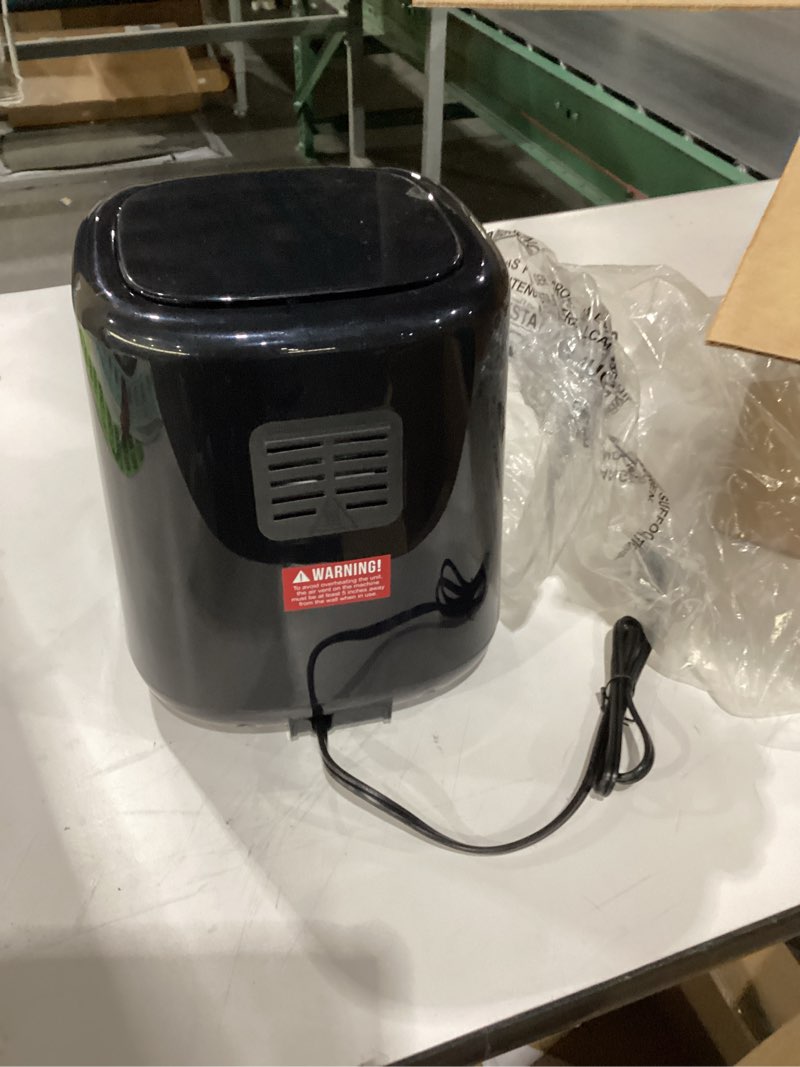Condition photo showing Good Condition for CHEFMAN 2 Qt Mini Air Fryer – Digital Space-Saving Compact Air Fryer with Nonstick and Dishwasher Safe Basket, Quick & Easy Meals in Minutes, Features Digital Timer and Shake Reminder – Black 2 Quart Black