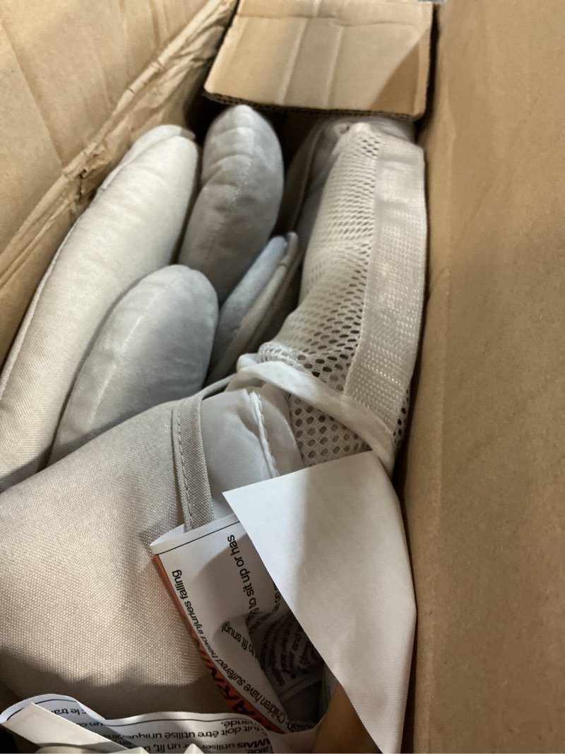 Condition photo showing As Is for Baby Swings for Infants, Monamii Baby Swing, Infant Swing with 5 Speeds, 10 Lullabies, Electric Swing for Baby, Indoor & Outdoor Use (Beige)