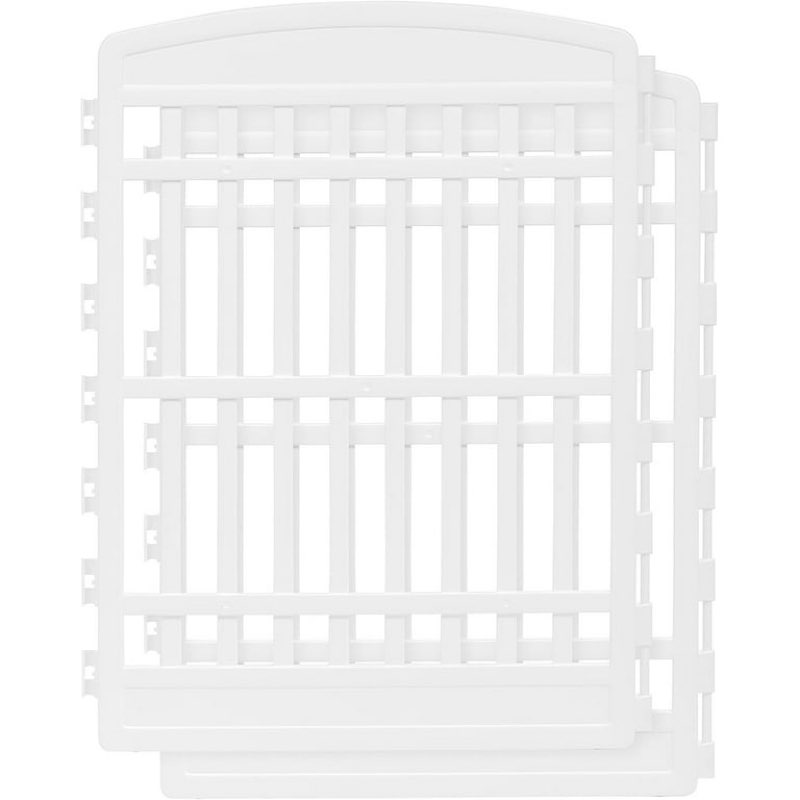 IRIS USA 34'' 2 Panel Exercise Pet Playpen Add-On, White