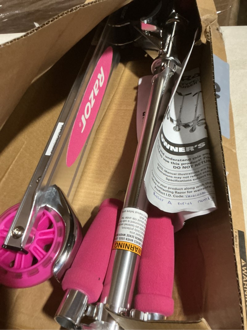 Condition photo showing As Is for Razor A Kick Scooter for Kids - Lightweight, Foldable, Aluminum Frame, and Adjustable Handlebars