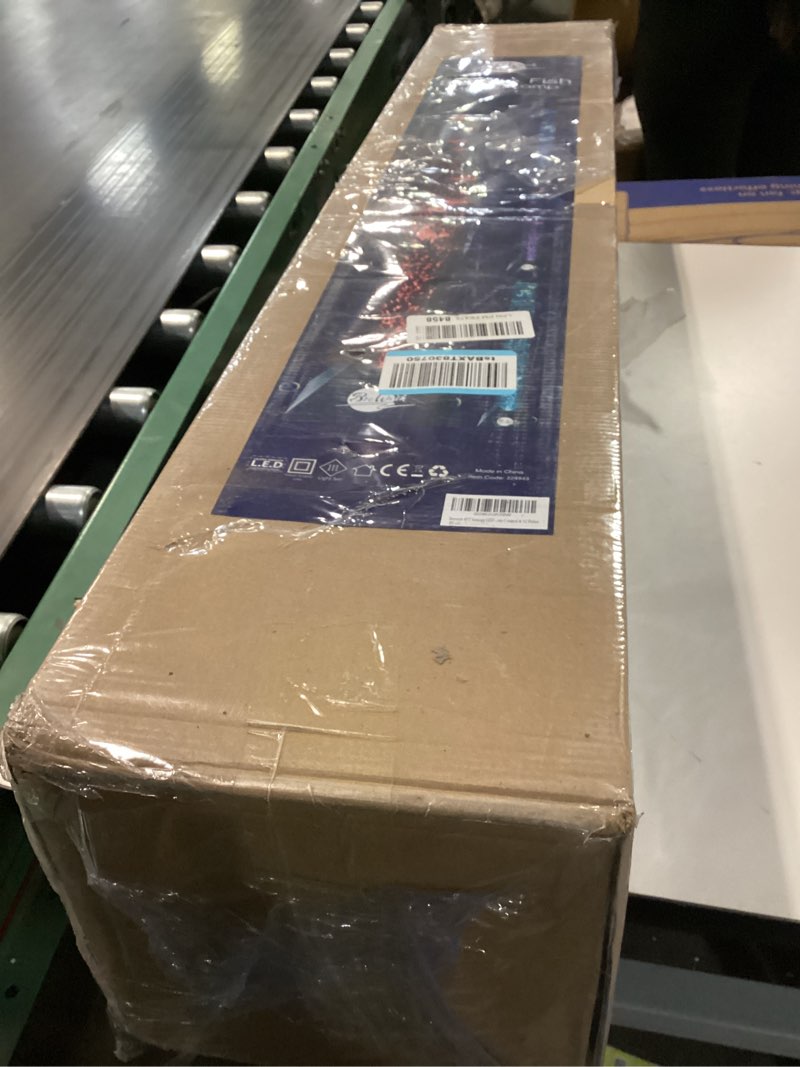 Condition photo showing New/Like New for Brewish 4FT Sensory LED Water Bubble Tube Lamp with 16 Color Changing Night Light Effects, Fake Aquarium Tank & Gift for Kids, Autism, Remote Control & 12 Fishes (Wall Bracket Included)