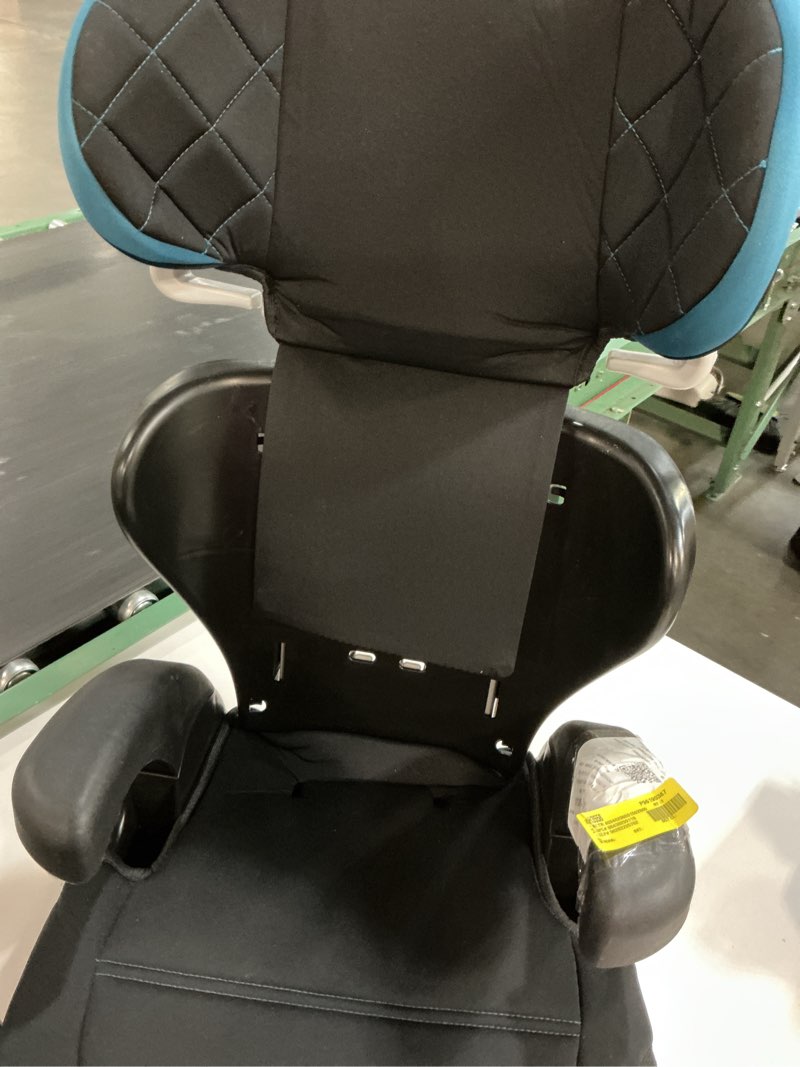 Condition photo showing As Is for cosco kids pronto trend belt-positioning toddler booster car seat, spindrift