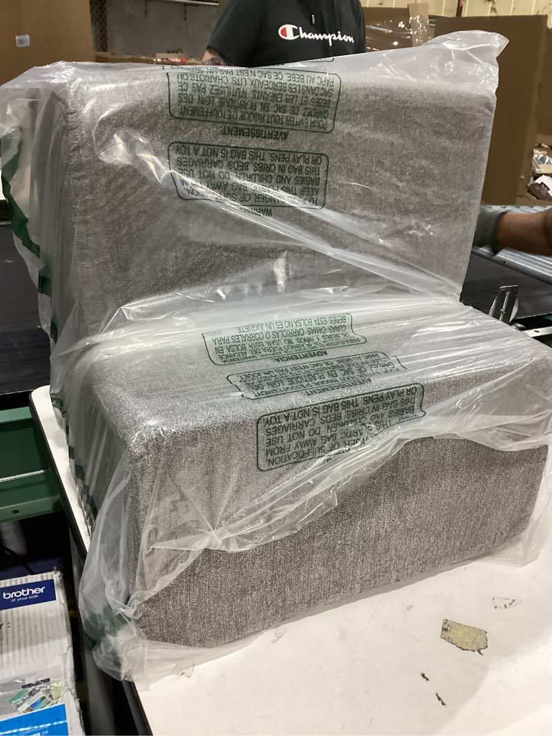 Condition photo showing Good Condition for Best Pet Supplies Dog Stairs & Steps - Foam Steps for Small Dogs & Cats, Non-Slip Indoor Balanced Pet Step Support, Dog Ramp, No Assembly, Ash Gray Linen, 2-Step (12-inch Height)