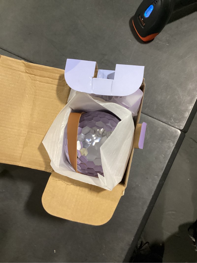 Condition photo showing Good Condition for karaoke machine with disco led lights for adults kids, portable bluetooth speaker with 2 wireless microphone, girls birthday gifts toys for 3-12+ kids family home party stuffers purple