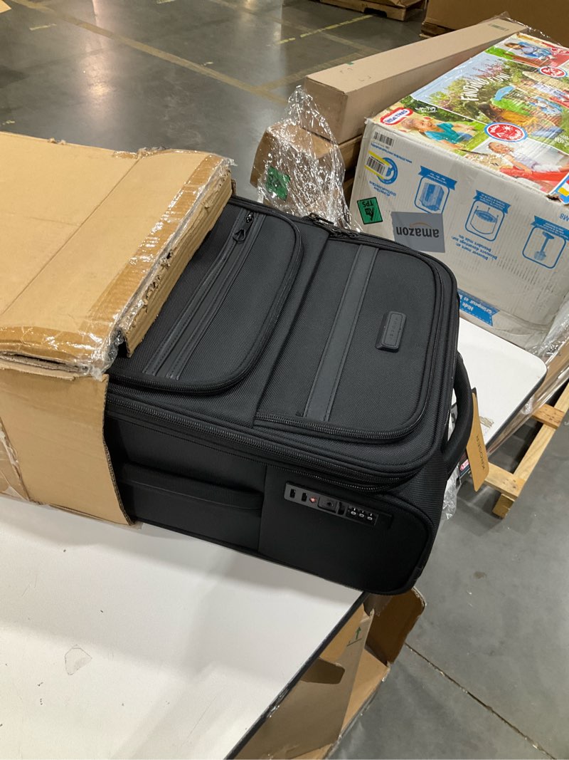 Condition photo showing Good Condition for kroser hardside expandable carry on luggage with spinner wheels & built-in tsa lock, durable suitcase rolling luggage with usb port, carry-on 20-inch, black