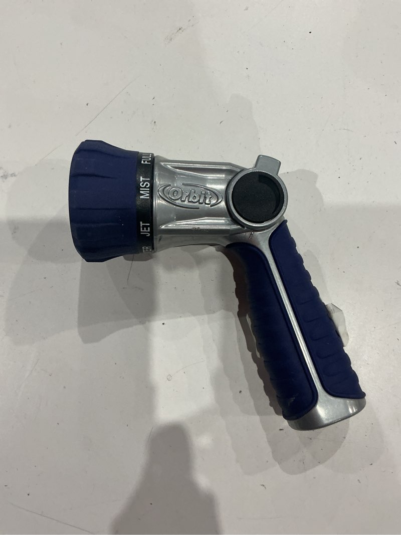 Condition photo showing As Is for orbit max 8 -pattern thumb control trigger nozzle