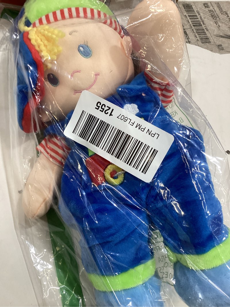 Condition photo showing Good Condition for June Garden 13.5" Soft Dolly Ben - Stuffed Soft Baby Boy Doll for Birth and Up - Blue Outfit
