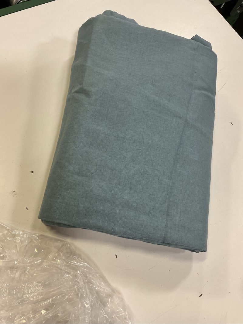 Condition photo showing Good Condition for european linen true blackout curtain, 48x84, chambray
