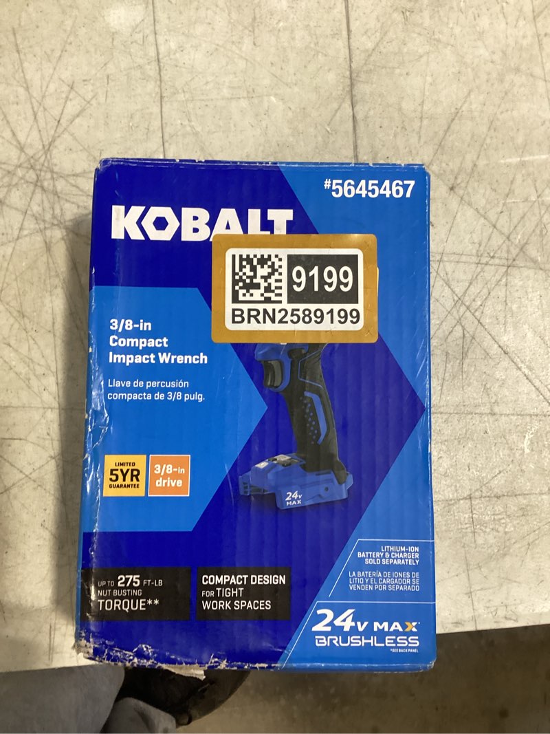 Condition photo showing New/Like New for Kobalt 24 volt Impact Driver Brushless 1/4 inch (324B-03)